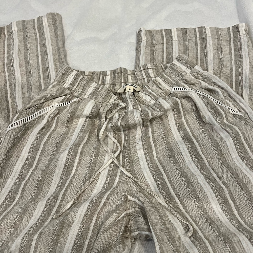 Briggs wide leg Linen/Rayon blend pants
